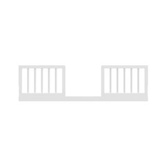 Graco Universal Toddler Safety Guardrail Kit-Dowel - White