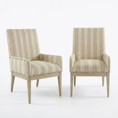 Brown Farmhouse Armchair Set of 2 with Comfortable Design and Sturdy Construction