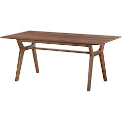 Thea Wood 70" Rectangular Dining Table, Walnut