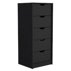 Basilea Tall Dresser Black MDF