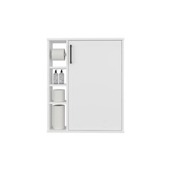 Medicine Cabinet, Manufactured Wood Finish, Sliding Door, Adjustable Shelves