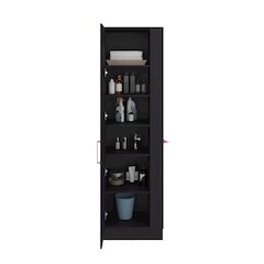 Storage Cabinet Manika, Laundry, Black