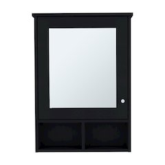 Medicine Cabinet Gibson, Bathroom, Black