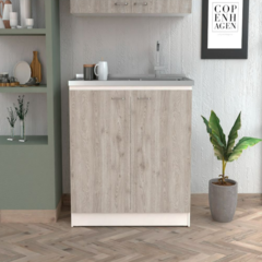 Utility Sink Vernal, Kitchen, Smoky Oak / Light Gray