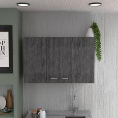 Wall Cabinet Toran, Kitchen, White / Smoky Oak
