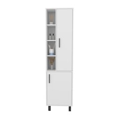 Delta Storage Cabinet, Bathroom, White