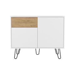 Platea Sideboard, Living Room,  White/Macadamia