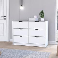 Dresser Curio, Four Drawes, White Finish