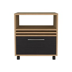 Baldwin City Nightstand, Bedroom, Light Oak/Black