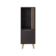 Bedford Storage Cabinet, Living Room, Black/Light Oak