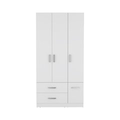 Four Door Armoire Crosby, Bedroom, White