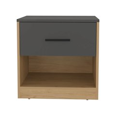 Kemp Mill Nightstand, Matt Grey/Macadamia