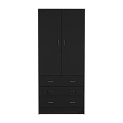 Armoire Ramey, Bedroom, Black