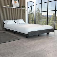 Twin Bed Base Cervants, Bedroom, Smoky Oak