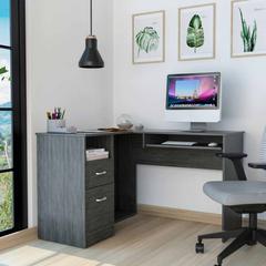 L-Shaped Desk Bradford, Office, Smoky Oak