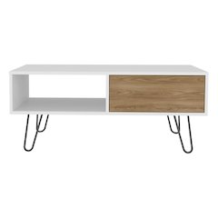 Taylor Coffee table , Living Room, White/Ligth Pine