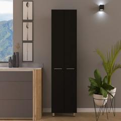 Pantry Cabinet Phoenix, Five Interior Shelves, Black Wengue Finish