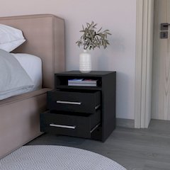 Nightstand Chase, Bedroom, Black