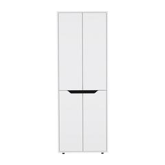 Multistorage Kitchen Pantry Hepler, Kitchen, White / Black