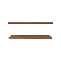 Floating Shelf Dallas, Living Room, Mahogany