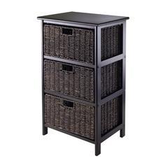 Omaha Storage Rack with 3 Foldable Baskets