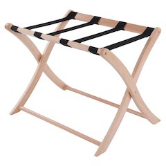 Scarlett Luggage Rack, Natural Finish