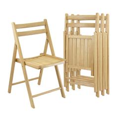 Robin 4-PC Folding Chair Set Natural
