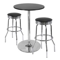 Summit 3-Pc Pub Table Set, 28" Table and 2 Stools