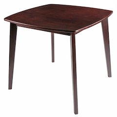 Walnut Square Dining Table – Compact Solid Wood Kitchen Table for Small Spaces