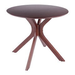 Lexa Dining Table with Splayed Legs, Walnut Finish