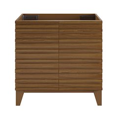 Cascade 30" Freestanding Bathroom Vanity Cabinet without Top in Brown Oak