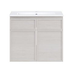 St. Tropez 24" Wall-Mounted Bathroom Vanity in White Oak with Sink Top