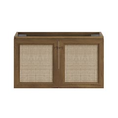 Classe 36" Wall-Mounted Bathroom Vanity in Brown Oak without Sink Top