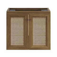 Classe 24" Wall-Mounted Bathroom Vanity in Brown Oak without Sink Top