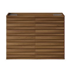 Cascade 30" Wall-Mounted Bathroom Vanity Cabinet without Top in Brown Oak