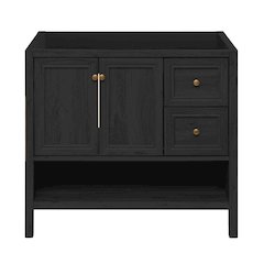 Château 36" Freestanding Bathroom Vanity Cabinet without Top in Black Oak