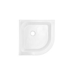 Voltaire 32" x 32" Acrylic White, Single-Threshold, Center Drain