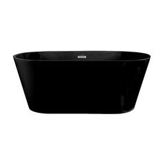 Claire 60" Freestanding Bathtub in Matte Black