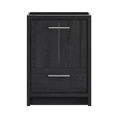 Virage 24" Freestanding Bathroom Vanity in Black Oak without Sink Top