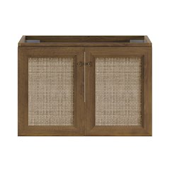 Classe 30" Wall-Mounted Bathroom Vanity in Brown Oak without Sink Top