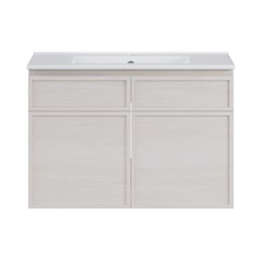 St. Tropez 30" Wall-Mounted Bathroom Vanity in White Oak with Sink Top