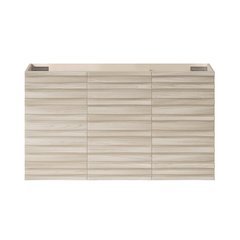 Cascade 36" Wall-Mounted Bathroom Vanity Cabinet without Top in White Oak