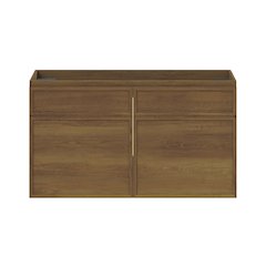 St. Tropez 36" Wall-Mounted Bathroom Vanity Cabinet without Top in Brown Oak