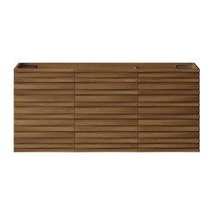 Cascade 48" Wall-Mounted Bathroom Vanity Cabinet without Top in Brown Oak