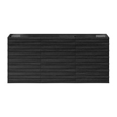 Cascade 48" Wall-Mounted Bathroom Vanity Cabinet without Top in Black Oak
