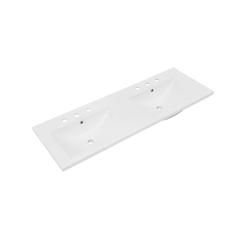 48" Ceramic Vanity Top Double Basins with 3 Holes