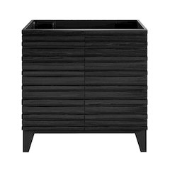 Cascade 30" Freestanding Bathroom Vanity Cabinet without Top in Black Oak
