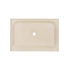 Voltaire 48" x 32" Single-Threshold, Center Drain, Shower Base in Biscuit