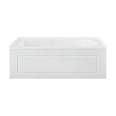 Concorde 60" x 32" Acrylic Glossy White, Alcove, Integral, Left-Hand Drain