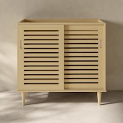 Delice 36" Freestanding Bathroom Vanity Cabinet without Top in Natural Oak